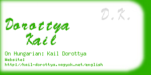 dorottya kail business card